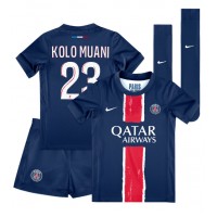 Dres Paris Saint-Germain Randal Kolo Muani #23 Domáci pre deti 2024-25 Krátky Rukáv (+ trenírky)